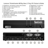 LENOVO THINKCENTRE M70Q (GEN 2) (TFF) DM/Micro/Tiny Form Factor PC - Intel i5-11500T Core i5 1.5GHz CPU