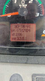 Instrument panel with software label displaying version 3.3.0.1