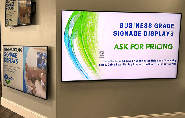 Business Grade Signage Display/TV's | IN-STORE ONLY