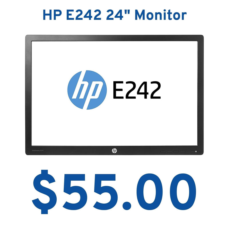 22" HP LED MONITOR E242 Ultimate Deal **NO BASE**